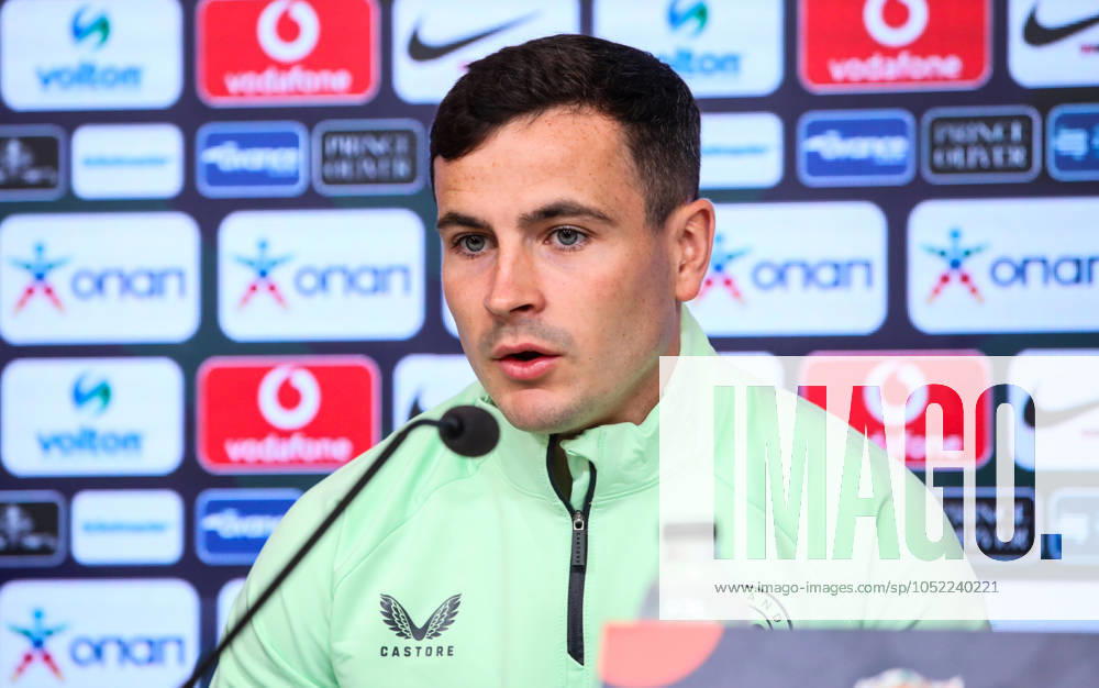 Republic of Ireland press conference, PK, Pressekonferenz Georgios Karaiskakis Stadium, Athens, Greece 12 10 2024 Josh Cullen Josh Cullen 12 10 2024