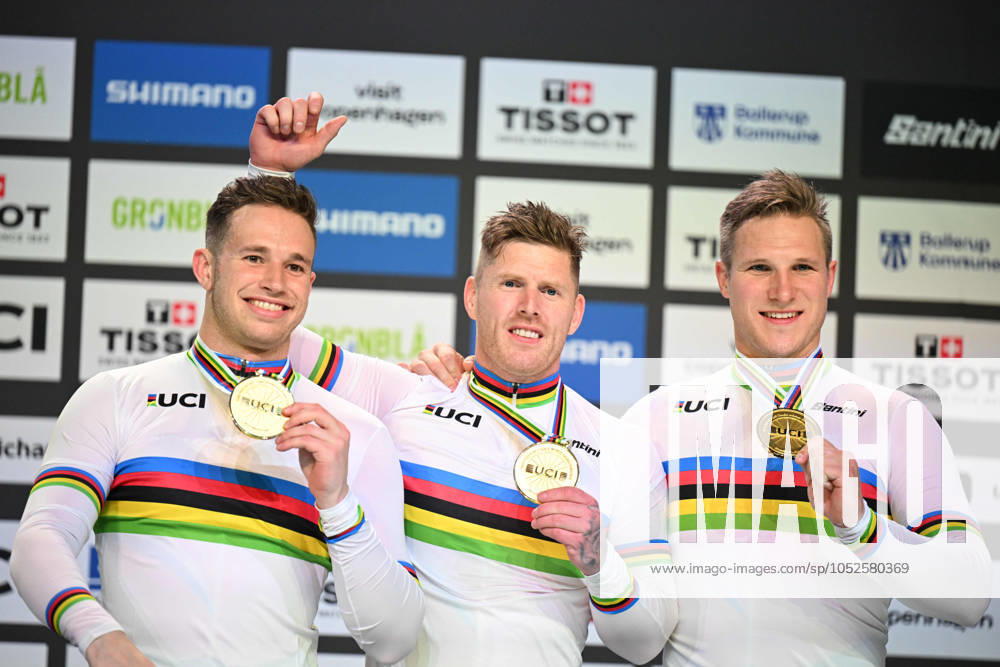 World Championships Elite Track; Giornata 01; 2024, Olanda; Hoogland, Jeffrey; Lavreysen, Harrie; Van Den Berg, Roy; Velodromo Ballerup;