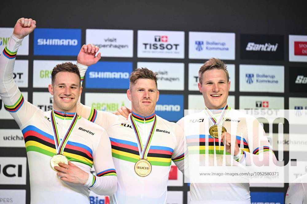 World Championships Elite Track; Giornata 01; 2024, Olanda; Hoogland, Jeffrey; Lavreysen, Harrie; Van Den Berg, Roy; Velodromo Ballerup;