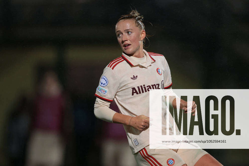 Biella, Italy, 16th October 2024. Lea Schuller of Bayern Munchen during the UEFA Womens Champions League match at Stadio Comunale Vittorio Pozzo Lamarmora, Biella. Picture credit should read: Jonathan Moscrop Sportimage . SPI-3372-0088