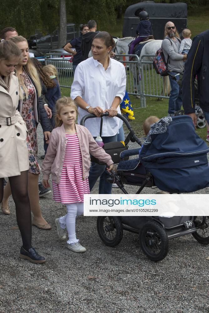 Crown Princess Victoria, Prince Oscar, Princess Estelle Prince Daniels Race and Sports Day 2017, Hagaparken, Stockholm Sweden Royal Palace Sweden