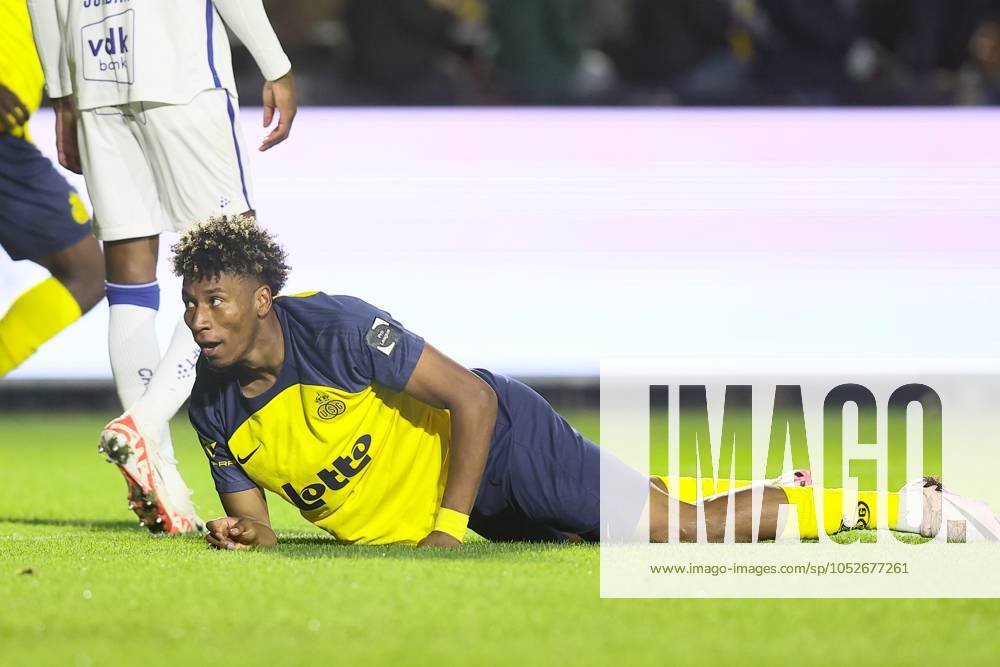 Union s Kevin Rodriguez pictured during a soccer match between Royale Union Saint-Gilloise and KAA Gent, Saturday 19 October 2024 in Brussels, on day 11 of the 2024-2025 season of the Jupiler Pro League first division of the Belgian championship. BRUNOxFAHY x103002577x