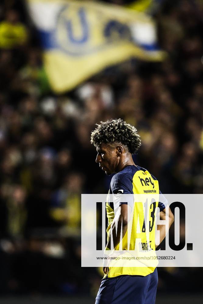 Union s Kevin Rodriguez pictured during a soccer match between Royale Union Saint-Gilloise and KAA Gent, Saturday 19 October 2024 in Brussels, on day 11 of the 2024-2025 season of the Jupiler Pro League first division of the Belgian championship. BRUNOxFAHY x103008417x
