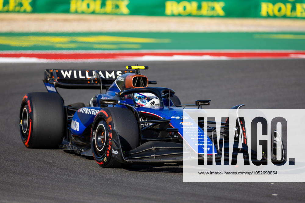 AUSTIN, TX - OCTOBER 19: Franco Colapinto (43) of Argentina and team Williams Racing during qualifying for the Formula 1 Pirelli United States Grand Prix on October 19, 2024 at the Circuit of The Americas in Austin, TX. (Photo by Bob Kupbens Icon Sportswire) AUTO: OCT 19 F1 Pirelli United States Grand Prix Icon2410193471