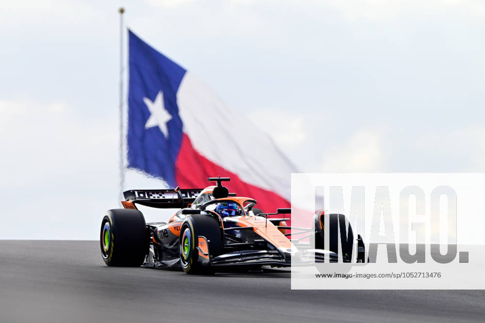 Motorsport FIA Formel 1, Großer Preis der USA 2024, v.l. Sprint Qualifying Oscar Piastri (McLaren) Startnummer 81 (FIA REGULATIONS PROHIBIT ANY USE OF PHOTOGRAPHS as IMAGE SEQUENCES and or QUASI-VIDEO) Austin