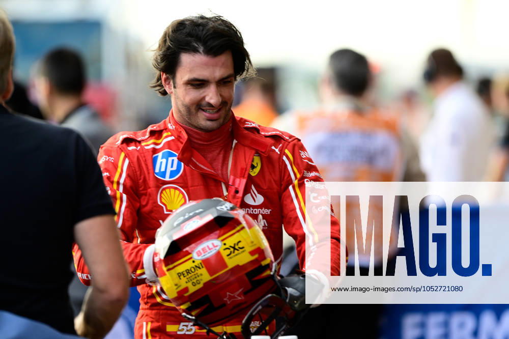 Motorsport FIA Formel 1, Großer Preis der USA 2024, v.l. Qualifying Carlos Sainz (Ferrari) Startnummer 55 (FIA REGULATIONS PROHIBIT ANY USE OF PHOTOGRAPHS as IMAGE SEQUENCES and or QUASI-VIDEO) Austin