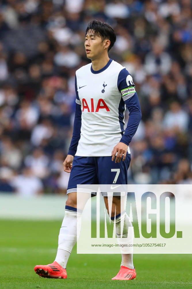Tottenham Hotspur FC v West Ham United FC Heung-Min Son of Tottenham Hotspur during the Tottenham Hotspur FC v West Ham United FC English Premier League match at the Tottenham Hotspur Stadium, London, England, United Kingdom on 19 October 2024 Editorial use only. All images are copyright Every Second Media Limited. No images may be reproduced without prior permission. All rights reserved. Premier League and Football League images are subject to licensing agreements with Football DataCo Limited. see https: www.football-dataco.com