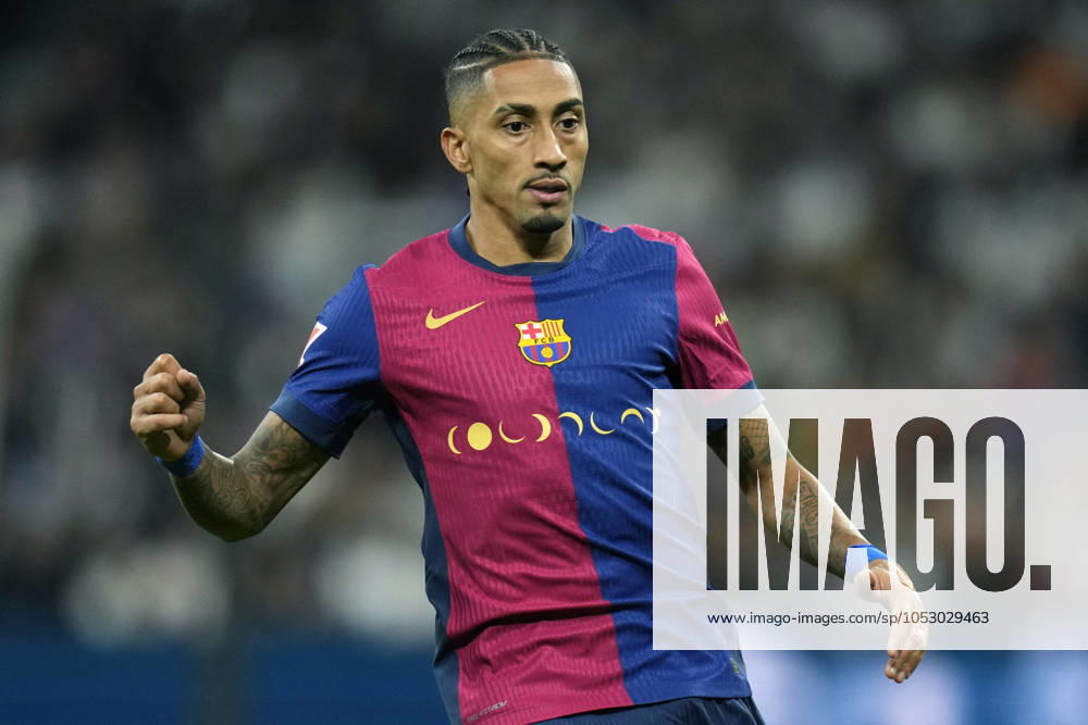 ESP: Real Madrid v FC Barcelona, Barca La Liga EA Sports. Date 11 Raphinha of FC Barcelona during the La Liga EA Sports match between Real Madrid and FC Barcelona played at Santiago Bernabeu Stadium on October 26, 2024 in Madrid, Spain. kpng
