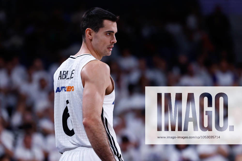 Alberto Abalde Diaz of Real Madrid looks on during the Spanish League, Liga ACB Endesa, basketball match played between Real Madrid and BAXI Manresa at WiZink Center on October 27, 2024, in Madrid, Spain. Madrid SPAIN - ZUMAa181 20241027_zaa_a181_064