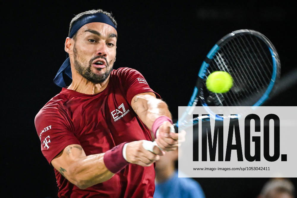 Fabio FOGNINI of Italy during the second qualifying day of the Rolex Paris Masters 1000 tennis tournament at Accor Arena on October 27, 2024 in Paris, France. Paris France - ZUMAm308 20241027_zsp_m308_030