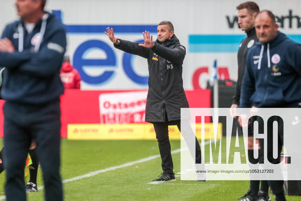 Trainer Mersed Selimbegovic (Regensburg) ; GER, FC Hansa Rostock vs. SSV Jahn Regensburg, Fussball, 2. Bundesliga, 31. Spieltag, Spielzeit 2022 2023, 06.05..2023, DFL REGULATIONS PROHIBIT ANY USE OF PHOTOGRAPHS AS IMAGE SEQUENCES AND OR QUASI-VIDEO, Rostock Ostseestadion Mecklenburg - Vorpommern Deutschland