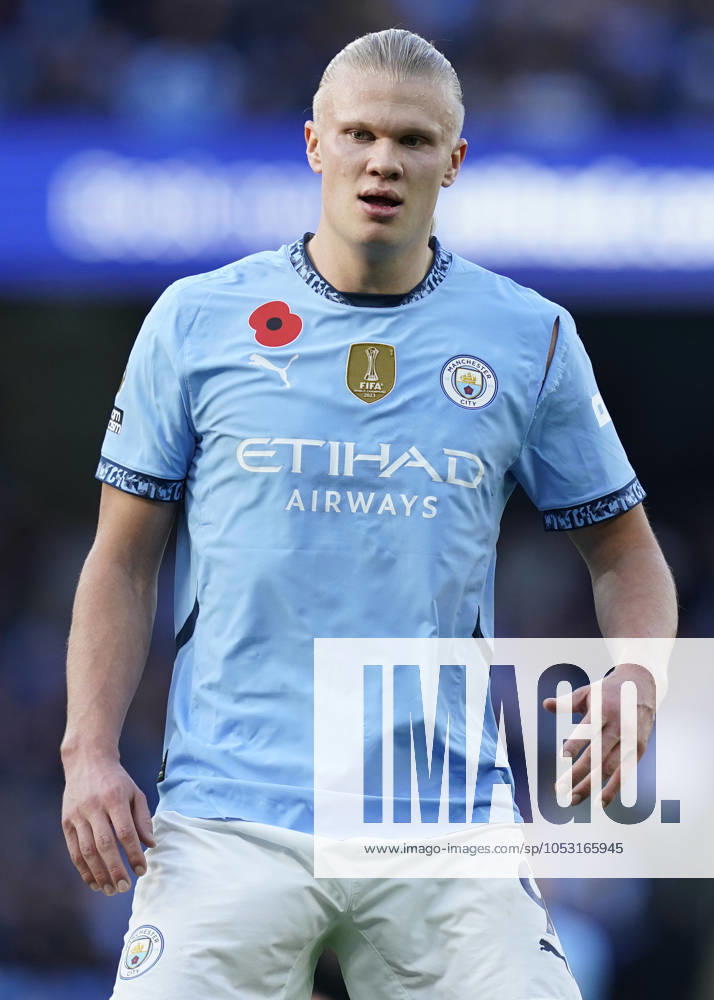 Manchester, England, 26th October 2024. Erling Haaland of Manchester City during the Premier League match at the Etihad Stadium, Manchester. Picture credit should read: Andrew Yates Sportimage . SPI-3411-0092