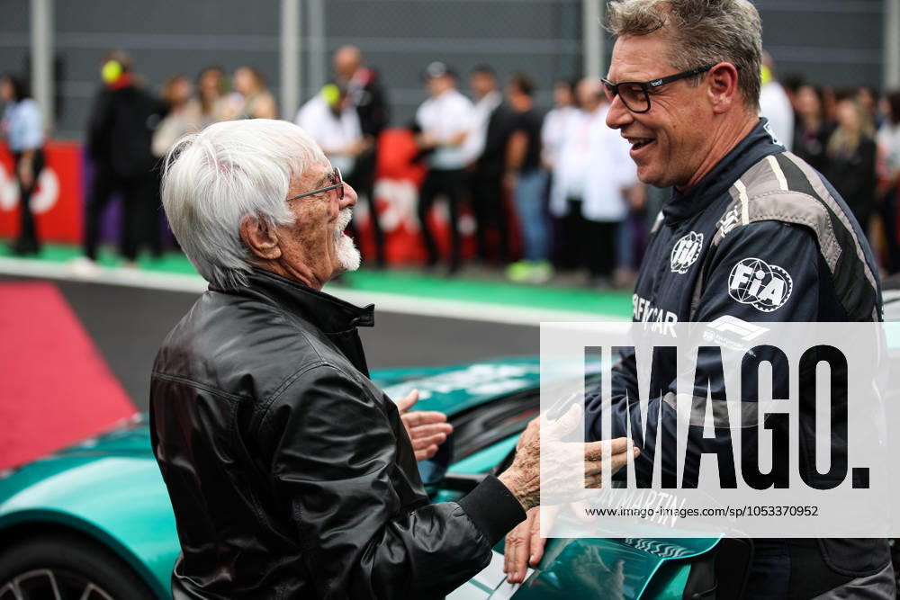 ECCLESTONE Bernie (gbr), former CEO of Formula One Group, portrait MAYLANDER Bernd, FIA Safety Car Driver, portrait during the Formula 1 Grande Premio de Sao Paulo 2024, 21th round of the 2024 Formula One World Championship, WM, Weltmeisterschaft from November 1 to 3, 2024 on the Interlagos Circuit, in Sao Paulo, Brazil - F1 - SAO PAULO GRAND PRIX 2024 DPPI Panoramic 241103_R21_BRASILE_DP_XB3_4465
