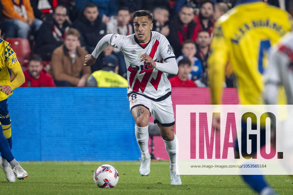 Rayo Vallecano vs UD Las Palmas - La Liga EA Sports 2024 25 Oscar Trejo of Rayo Vallecano in action with the ball during the La Liga EA Sports 2024 25 football match between Rayo Vallecano vs UD Las Palmas at Estadio de Vallecas on November 08, 2024 in Madrid, Spain. Madrid Estadio de Vallecas Madrid Spain