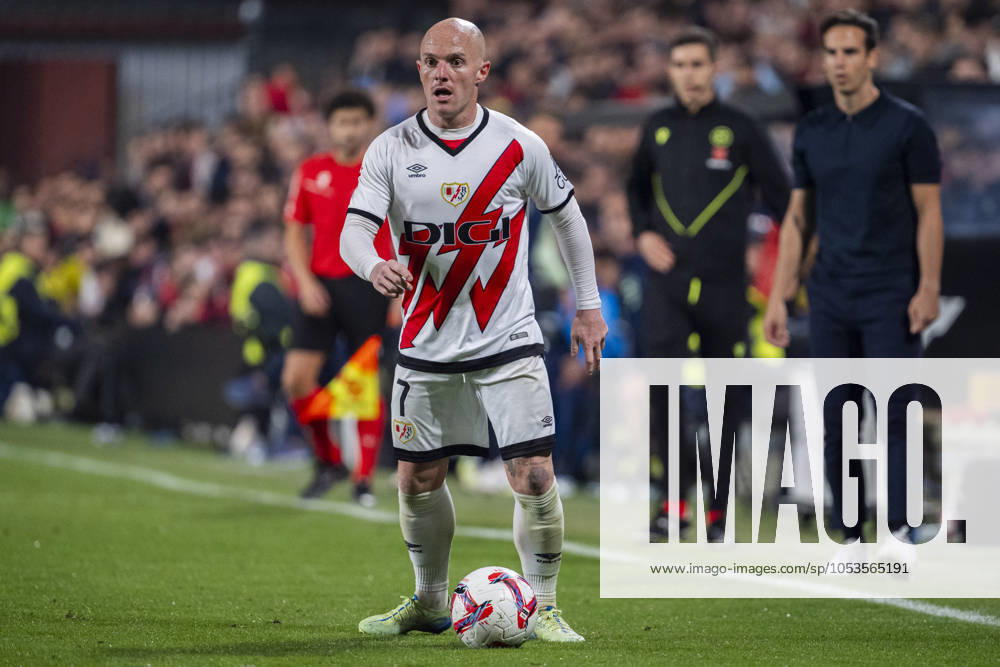 Rayo Vallecano vs UD Las Palmas - La Liga EA Sports 2024 25 Isi Palazon of Rayo Vallecano in action with the ball during the La Liga EA Sports 2024 25 football match between Rayo Vallecano vs UD Las Palmas at Estadio de Vallecas on November 08, 2024 in Madrid, Spain. Madrid Estadio de Vallecas Madrid Spain