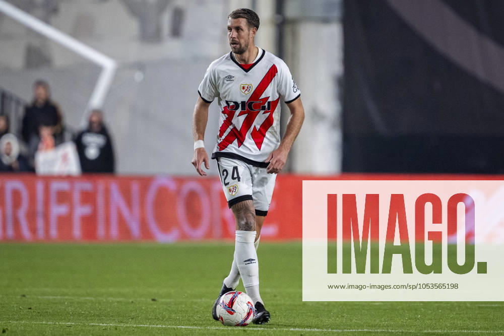 Rayo Vallecano vs UD Las Palmas - La Liga EA Sports 2024 25 Florian Lejeune of Rayo Vallecano in action with the ball during the La Liga EA Sports 2024 25 football match between Rayo Vallecano vs UD Las Palmas at Estadio de Vallecas on November 08, 2024 in Madrid, Spain. Madrid Estadio de Vallecas Madrid Spain