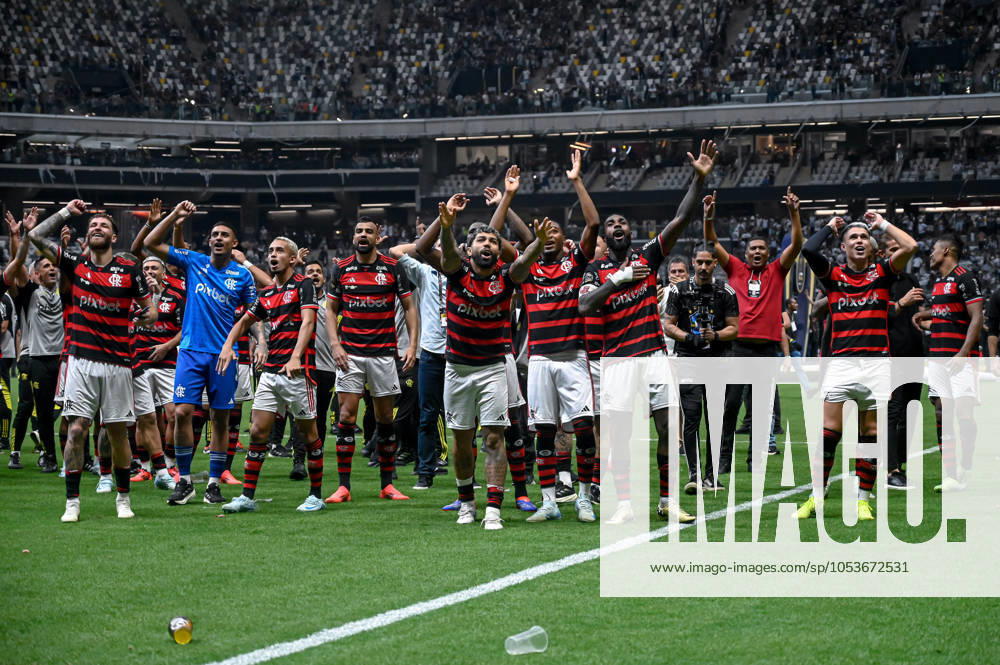 Atlético MG x Flamengo BELO HORIZONTE, MG - 10.11.2024: ATLÉTICO MG X FLAMENGO - Flamengo champion during Atlético MG x Flamengo, a match valid for the final of the 2024 Copa do Brasil, held at the Arena MRV stadium, located in the city of Belo Horizonte, MG, on the afternoon of this Sunday (10). (Photo: Nayra Halm Fotoarena) x2649672x NayraxHalm