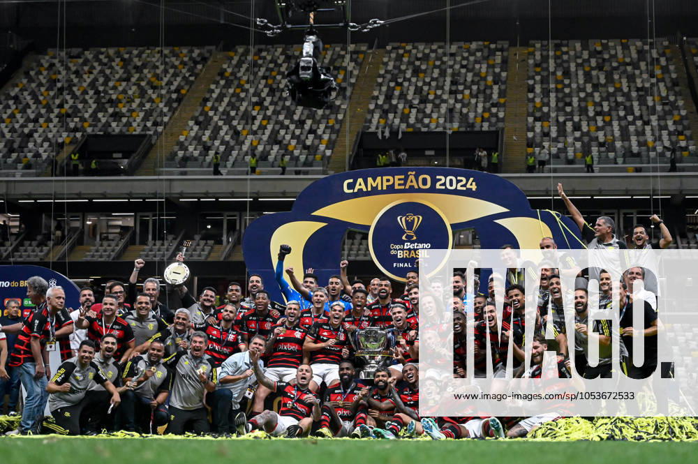 Atlético MG x Flamengo BELO HORIZONTE, MG - 10.11.2024: ATLÉTICO MG X FLAMENGO - Flamengo champion during Atlético MG x Flamengo, a match valid for the final of the 2024 Copa do Brasil, held at the Arena MRV stadium, located in the city of Belo Horizonte, MG, on the afternoon of this Sunday (10). (Photo: Nayra Halm Fotoarena) x2649674x NayraxHalm