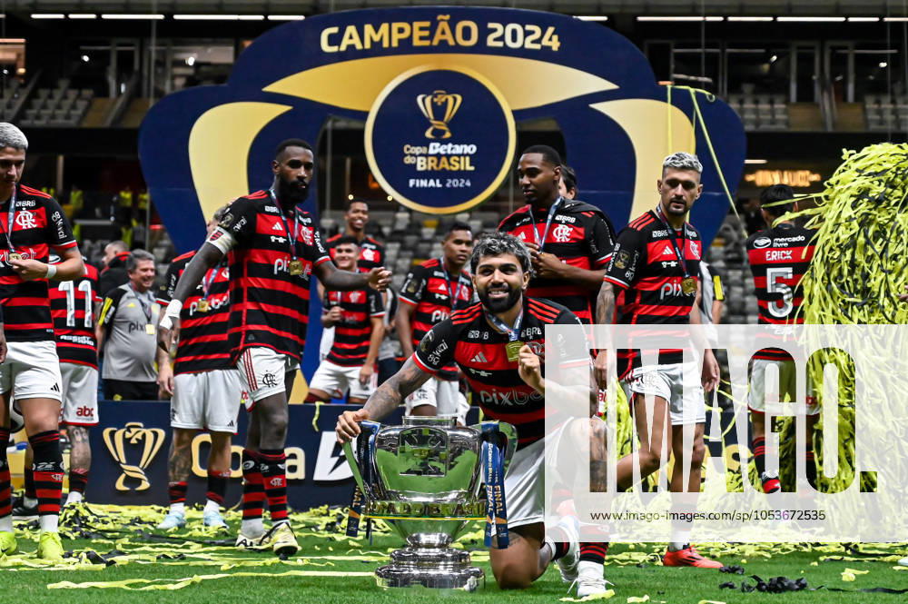 Atlético MG x Flamengo BELO HORIZONTE, MG - 10.11.2024: ATLÉTICO MG X FLAMENGO - Flamengo champion during Atlético MG x Flamengo, a match valid for the final of the 2024 Copa do Brasil, held at the Arena MRV stadium, located in the city of Belo Horizonte, MG, on the afternoon of this Sunday (10). (Photo: Nayra Halm Fotoarena) x2649675x NayraxHalm
