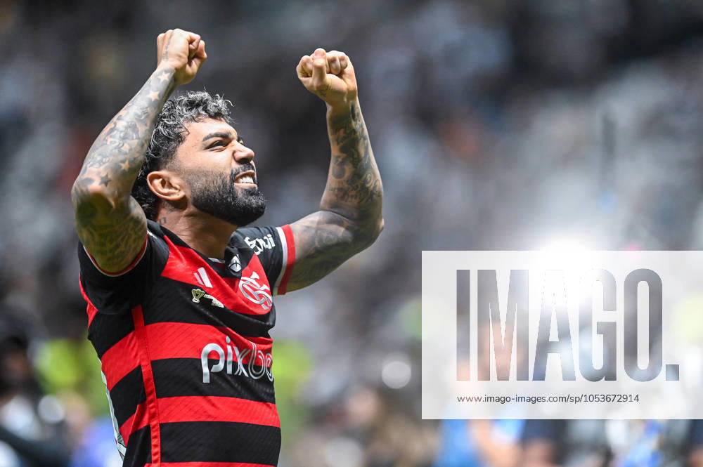 Atlético MG x Flamengo BELO HORIZONTE, MG - 10.11.2024: ATLÉTICO MG X FLAMENGO - Gabriel Barbosa, Gabigol, Flamengo Champion during Atlético MG x Flamengo, match valid for the final of the Copa do Brasil 2024, held at the Arena MRV stadium, located in the city of Belo Horizonte, MG, on the afternoon of this Sunday (10). (Photo: Nayra Halm Fotoarena) x2649681x NayraxHalm