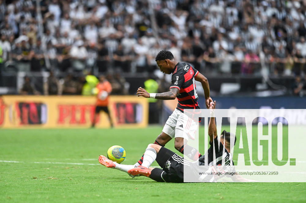 Atlético MG x Flamengo BELO HORIZONTE, MG - 10.11.2024: ATLÉTICO MG X FLAMENGO - Plata scores a goal during Atlético MG x Flamengo, a match valid for the final of the 2024 Copa do Brasil, held at the Arena MRV stadium, located in the city of Belo Horizonte, MG, on the afternoon of this Sunday (10). (Photo: Nayra Halm Fotoarena) x2649696x NayraxHalm