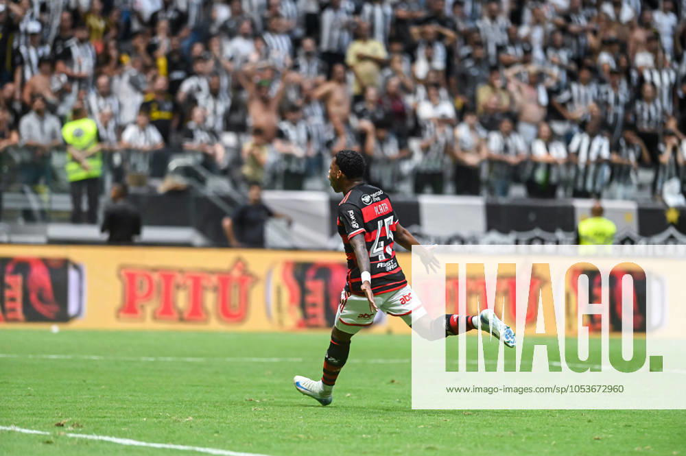 Atlético MG x Flamengo BELO HORIZONTE, MG - 10.11.2024: ATLÉTICO MG X FLAMENGO - Plata scores a goal during Atlético MG x Flamengo, a match valid for the final of the 2024 Copa do Brasil, held at the Arena MRV stadium, located in the city of Belo Horizonte, MG, on the afternoon of this Sunday (10). (Photo: Nayra Halm Fotoarena) x2649697x NayraxHalm