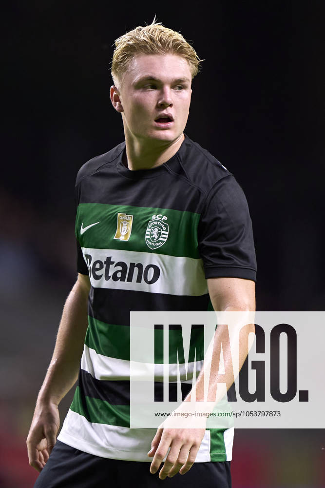 Sporting Clube de Braga v Sporting Clube de Portugal - Liga Portugal Betclic Conrad Harder of Sporting CP looks on during the Liga Portugal Betclic match between SC Braga and Sporting CP at Estadio Municipal de Braga in Braga, Portugal, on November 10, 2024. Braga, Portugal Portugal