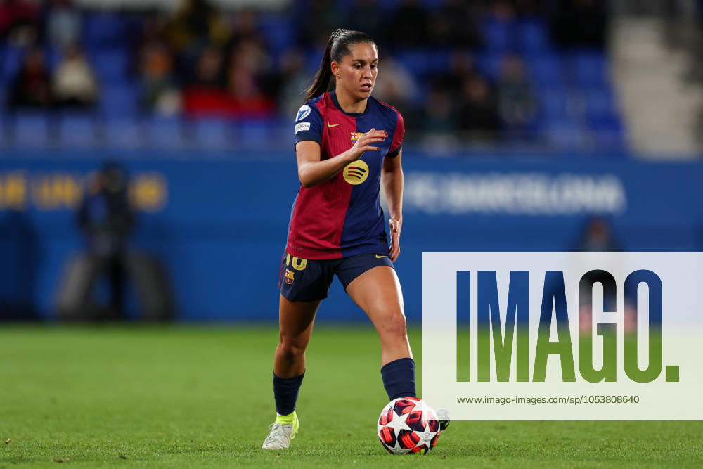 Barcelona, Spain, November 12th 2024: Francisca Nazareth Kika (18 FC Barcelona, Barca in action during the UEFA Womens Champions League football match between FC Barcelona and SKN St Polten at the Johan Cruyff Stadium in Barcelona, Spain (Judit Cartiel SPP)