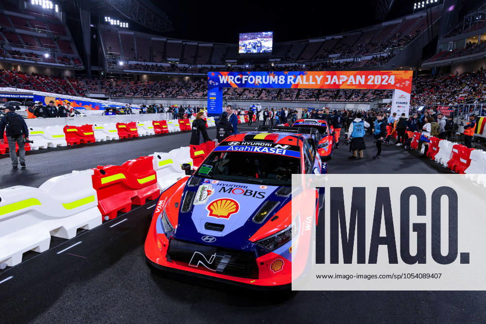 MOTORI - Rally - Fia World Rally Championship WRC, Motorsport Rallye, WM FORUM8 Rally Japan 2024 ,They Face Ss1 Toyota Stadium,During Fia World Rally Championship Wrc FORUM8 Rally Japan 2024 19 November, Okazaki Japan Okazaki Japan