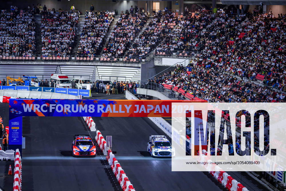 MOTORI - Rally - Fia World Rally Championship WRC, Motorsport Rallye, WM FORUM8 Rally Japan 2024 ,They Face Ss1 Toyota Stadium,During Fia World Rally Championship Wrc FORUM8 Rally Japan 2024 19 November, Okazaki Japan Okazaki Japan