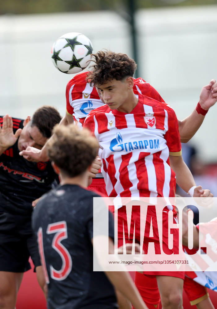 Beograd Belgrade(Serbia) FK Crvena Zvezda(Red Star)-SL Benfica Youth League omladinska liga mladih muski fudbal men s football Djordje Rankovic FK Crvena Zvezda (Red Star) :