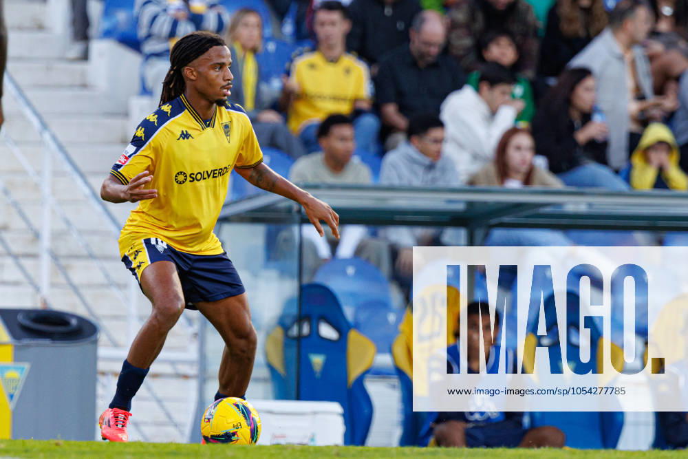Goncalo Costa seen during Liga Portugal game between teams of GD Estoril Praia and AVS Futebol SAD at Estadio Antonio Coimbra da Mota (Maciej Rogowski) Estoril Estadio Antonio Coimbra da Mota Portugal