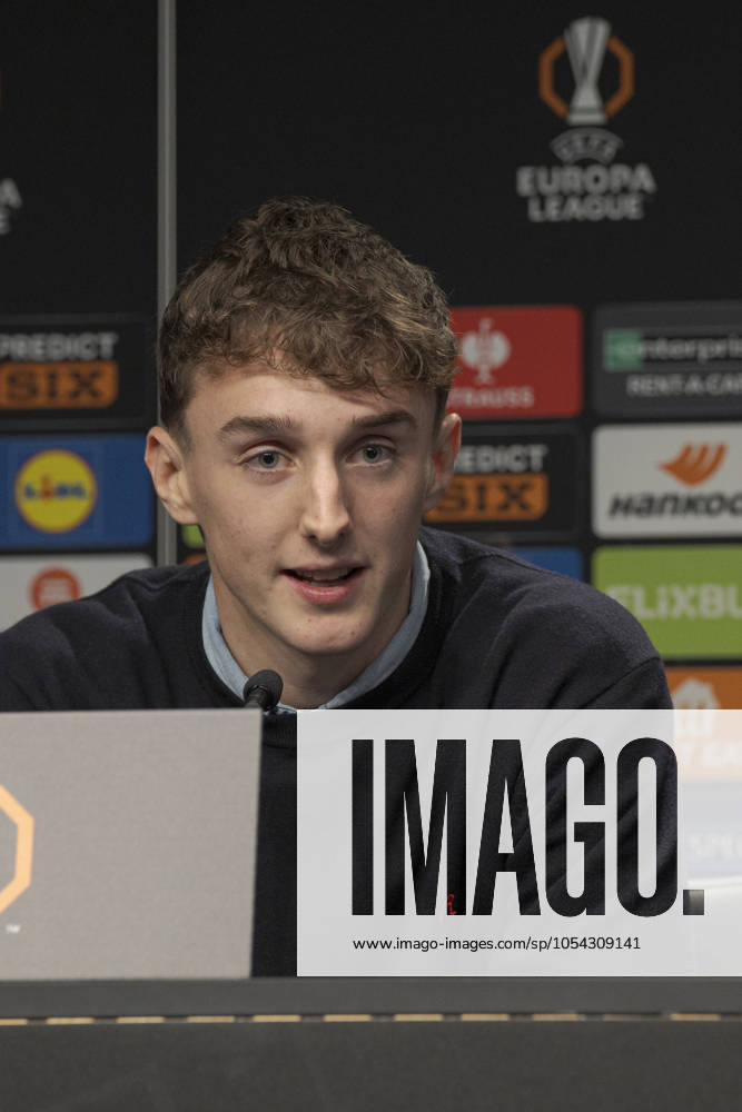 Europa League press conference, PK, Pressekonferenz Youri Baas of Ajax attends press conference ahead of Ajax s Europa League match against Real Sociedad. Donostia (Basque Country) November 27, 2024. (Gari Garaialde Bostok Photo) Donostia Gipuzkoa Spain Editorial Use Only
