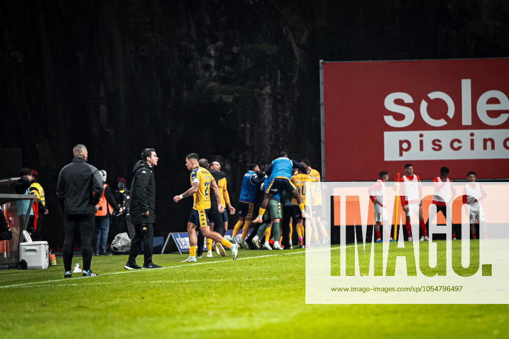 SC Braga vs Estoril Praia Festejos do Estoril Praia no jogo para a Liga Portugal Betclic (Fotografia por Smileshutter8 AvantSports)