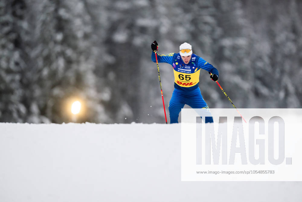 Svyatoslav Matassov of Kazakhstan competes in men s sprint prologue during the FIS Cross-Country World Cup on December 7, 2024 in Lillehammer. Photo: Mathias Bergeld BILDBYRAN kod MB MB1017 skidor cross-country skiing langrenn världscupen fis cross country world cup sprint bbeng prologue prolog