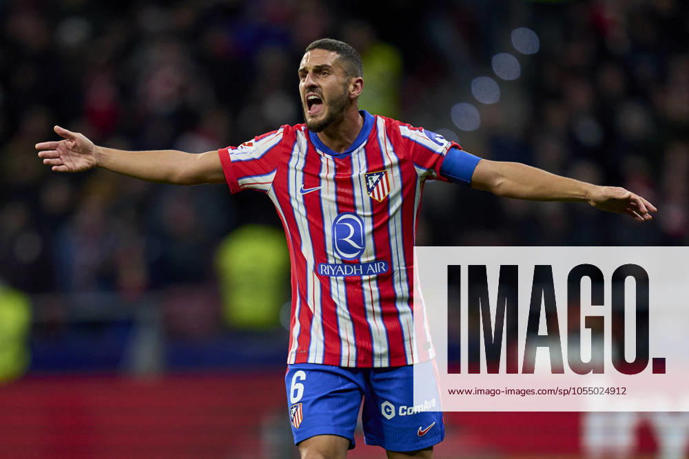 ESP: Atletico de Madrid v Sevilla FC. La Liga EA Sports. Date 16 Koke Resurreccion of Atletico de Madrid during the La Liga EA Sports match between Atletico de Madrid and Sevilla FC played at Riyadh Air Metropolitano Stadium on December 8, 2024 in Madrid, Spain. kpng