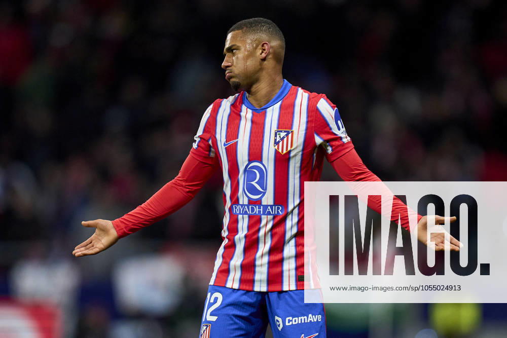 ESP: Atletico de Madrid v Sevilla FC. La Liga EA Sports. Date 16 Samuel Lino of Atletico de Madrid during the La Liga EA Sports match between Atletico de Madrid and Sevilla FC played at Riyadh Air Metropolitano Stadium on December 8, 2024 in Madrid, Spain. kpng