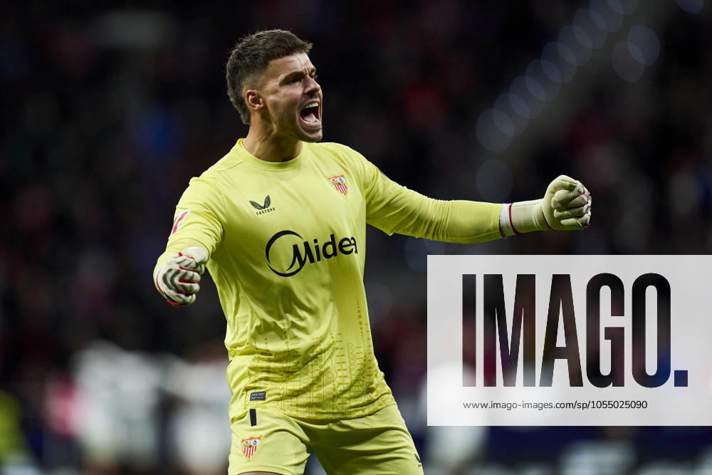 ESP: Atletico de Madrid v Sevilla FC. La Liga EA Sports. Date 16 Alvaro Fernandez of Sevilla FC during the La Liga EA Sports match between Atletico de Madrid and Sevilla FC played at Riyadh Air Metropolitano Stadium on December 8, 2024 in Madrid, Spain. kpng