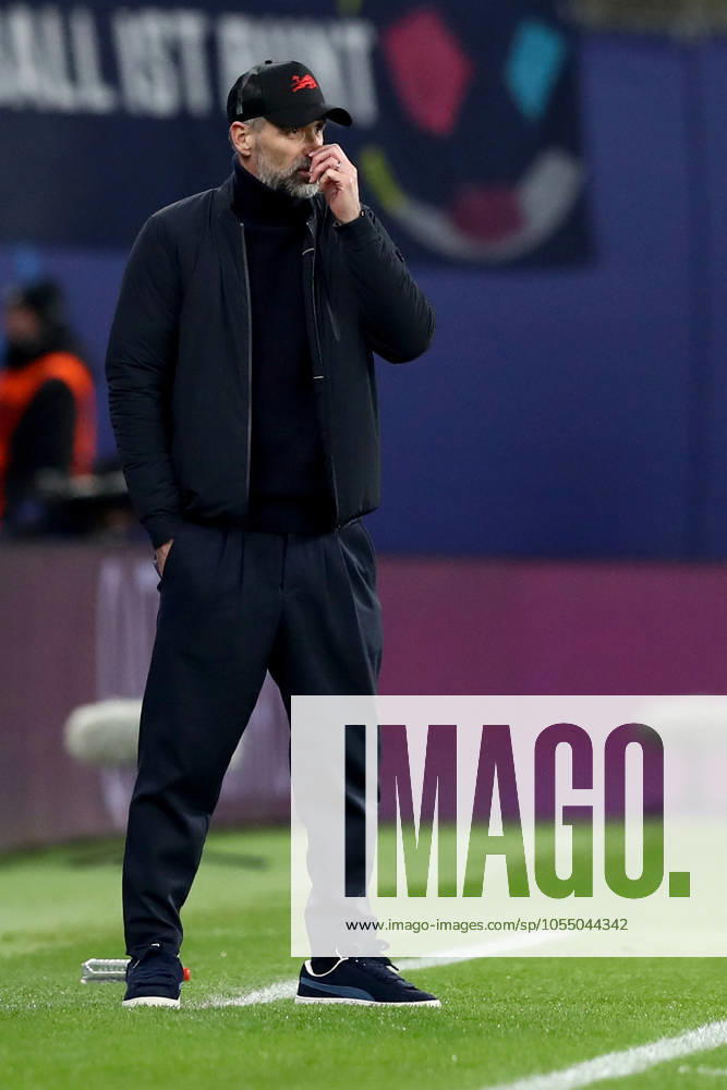 Fussball UEFA Champions League, RB Leipzig - Aston Villa, v.l. Trainer Marco Rose (RB Leipzig) Leipzig