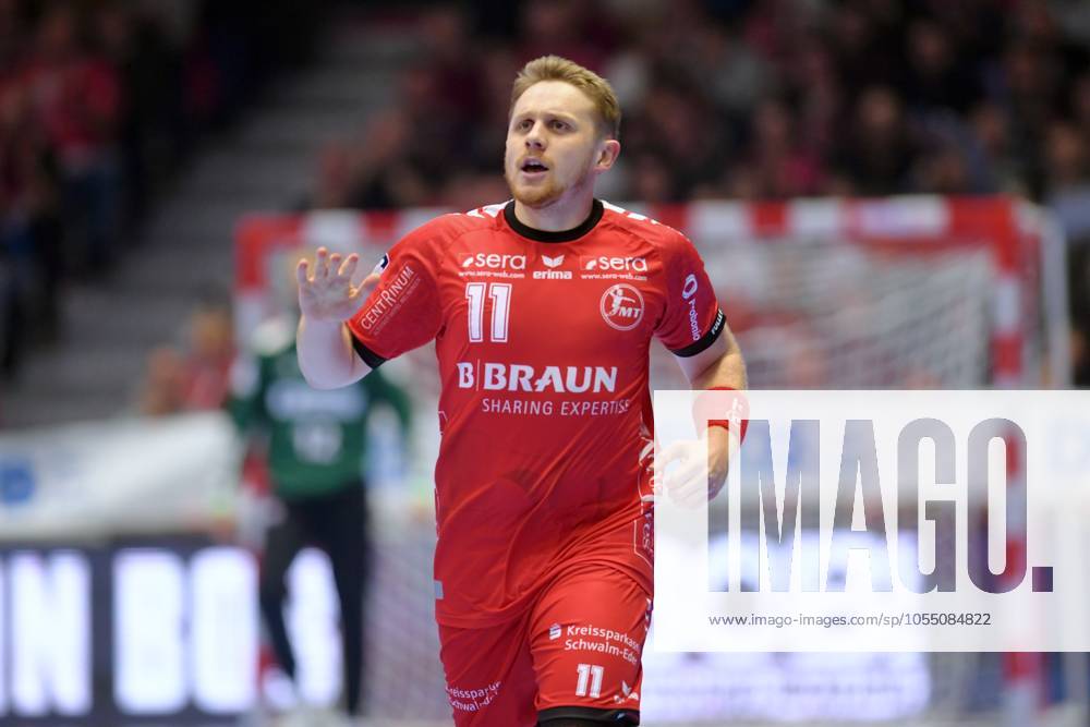 Jubel bei Dimitri Ignatow (MT Melsungen 11) , GER, MT Melsungen vs. HSV Hamburg, Handball, 1. Bundesliga, 14. Spieltag, Saison 2024 2025, 11.12.2024, GER, MT Melsungen vs. HSV Hamburg, Handball, 1. Bundesliga, 14. Spieltag, Saison 2024 2025, 11.12.2024 Kassel