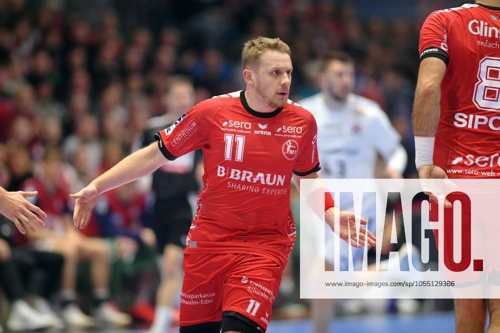 Jubel bei Dimitri Ignatow (MT Melsungen 11) , GER, MT Melsungen - HSV Hamburg, Handball, 1. Bundesliga, 14. Spieltag, Saison 2024 2025, 11.12.2024, GER, MT Melsungen - HSV Hamburg, Handball, 1. Bundesliga, 14. Spieltag, Saison 2024 2025, 11.12.2024 Kassel