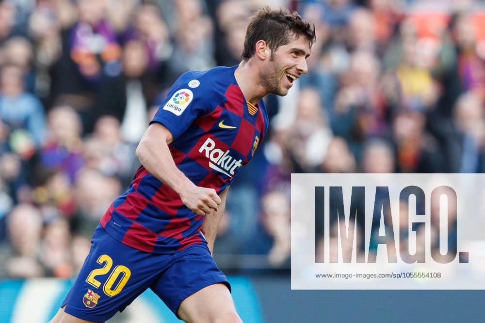 FC Barcelona, Barca v Getafe CF - La Liga Sergi Roberto of FC Barcelona celebrates a goal during the Liga match between FC Barcelona and Getafe CF at Camp Nou on February 15, 2020 in Barcelona, Spain. (Photo by DAX ESPA-Images) Barcelona Barcelona USA