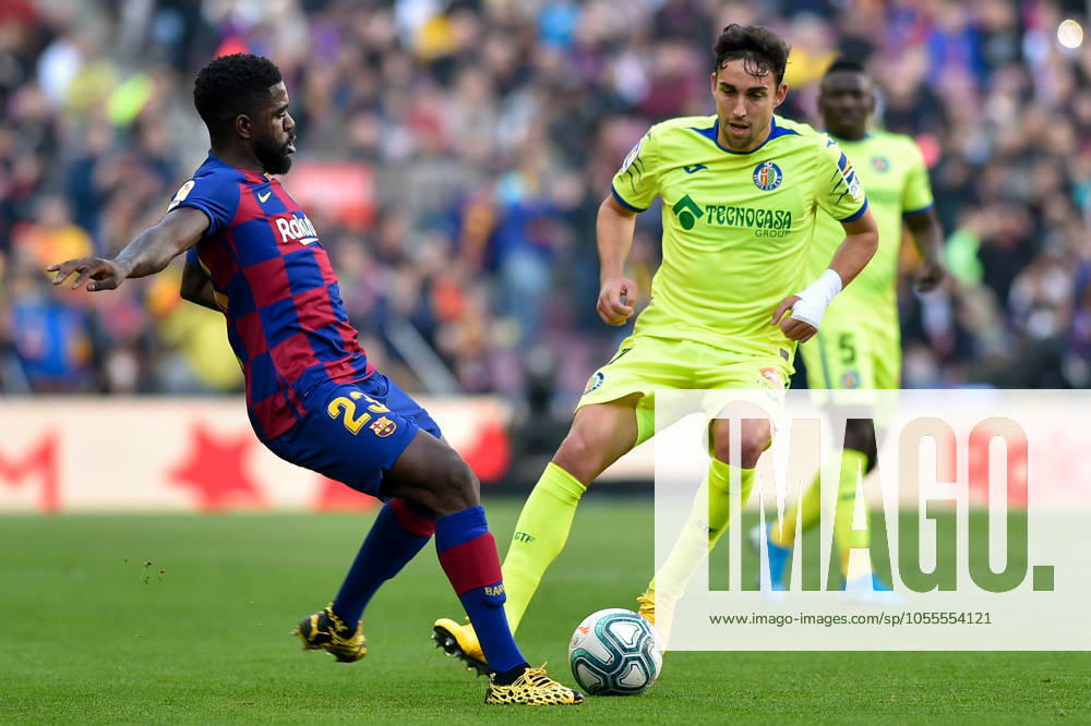 FC Barcelona, Barca v Getafe CF - La Liga Samuel Umtiti of FC Barcelona during the Liga match between FC Barcelona and Getafe CF at Camp Nou on February 15, 2020 in Barcelona, Spain. (Photo by DAX ESPA-Images) Barcelona Barcelona USA