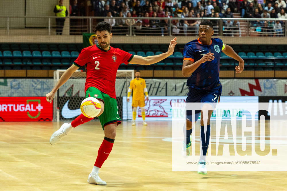 ANDRE COELHO player from Portugal seen on action during the UEFA Futsal Euro 2026 Qualifying match between Portugal and Netherlands at Pavilhao Municipal da Povoa de Varzim 18, 2024 in Povoa de Varzim, Portugal. Final Score Portugal 4 - 2 Netherlands Povoa De Varzim Portugal - ZUMAl192 20241218_zsp_l192_015