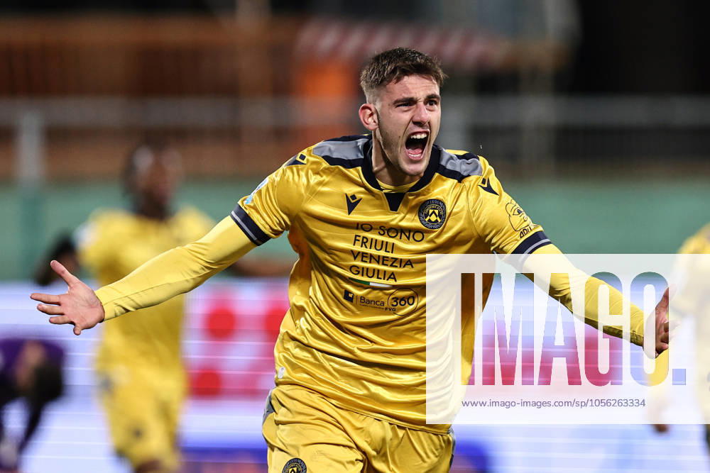 Firenze 23 12 2024 - campionato di calcio serie A Fiorentina-Udinese foto Image nella foto: esultanza gol Lorenzo Lucca