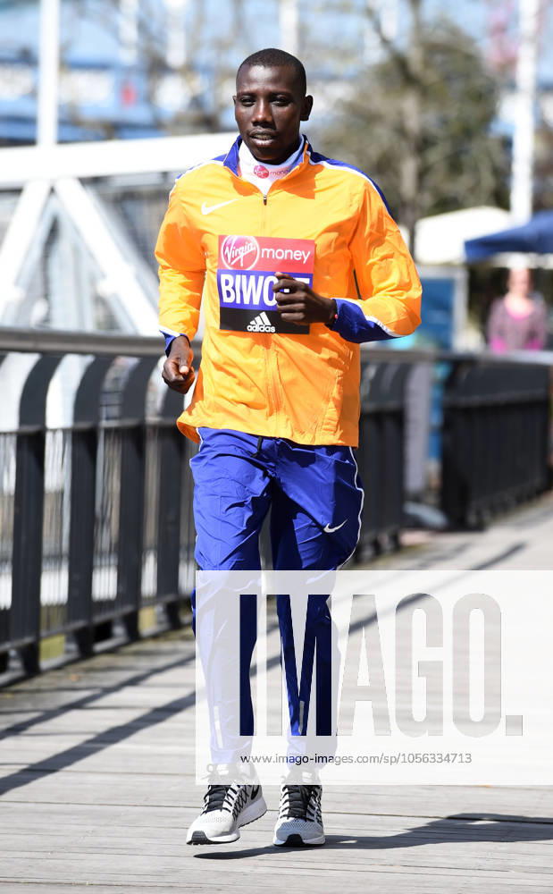 Track and Field: London Marathon-Elite Men Photocall Stanley Biwott (KEN) poses at the Tower Bridge prior to the 2016 London Marathon in London on Wednesday, April 20, 2016. Photo by Jiro Mochizuki London England United Kingdom