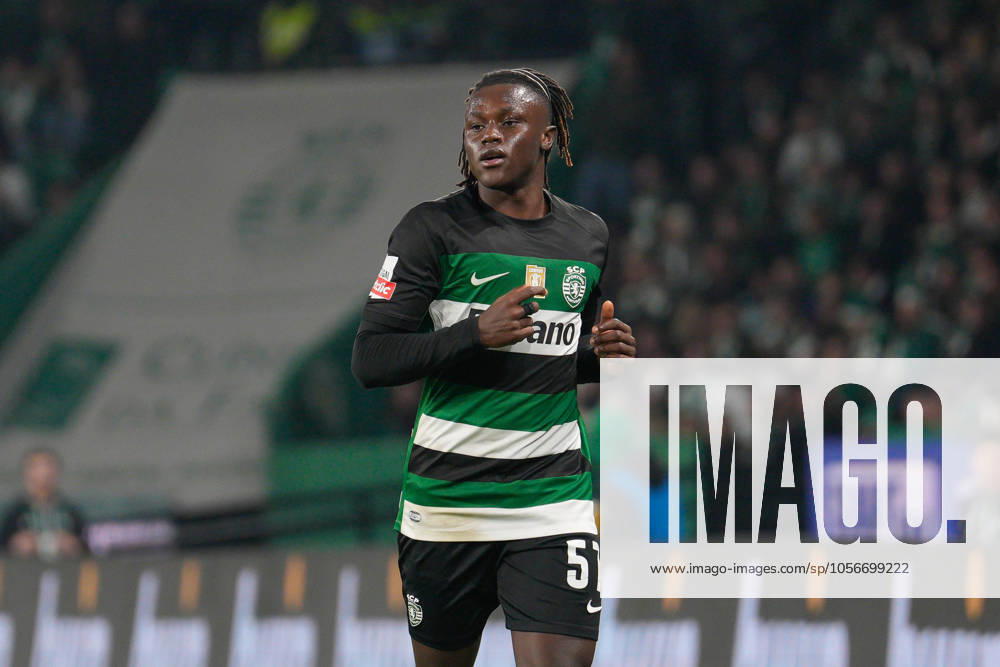 Geovany Quenda of Sporting CP in action during the Liga Portugal Betclic football match between Sporting CP and SL Benfica at Estadio Jose Alvalade. Final score: Sporting CP 1:0 SL Benfica Lisbon Portugal - ZUMAs197 20241229_aaa_s197_123
