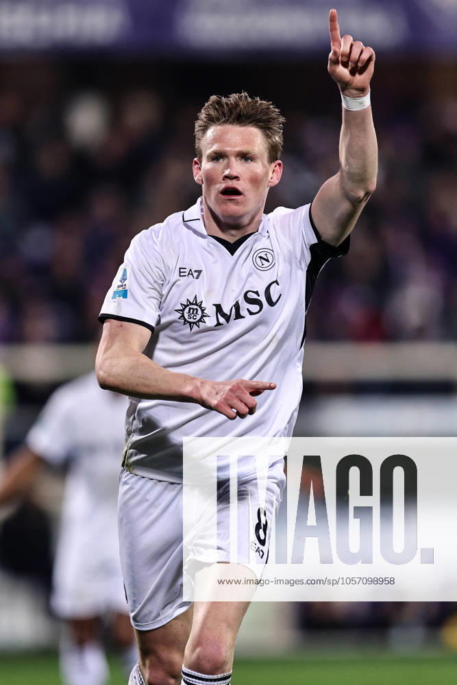 Firenze 04 01 2025 - campionato di calcio serie A Fiorentina-Napoli foto Image nella foto: esultanza gol Scott McTominay