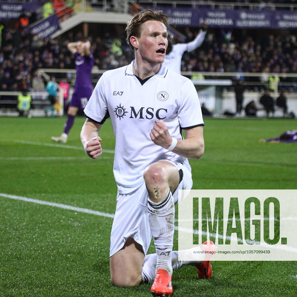 Firenze 04 01 2025 - campionato di calcio serie A Fiorentina-Napoli foto Image nella foto: esultanza gol Scott McTominay