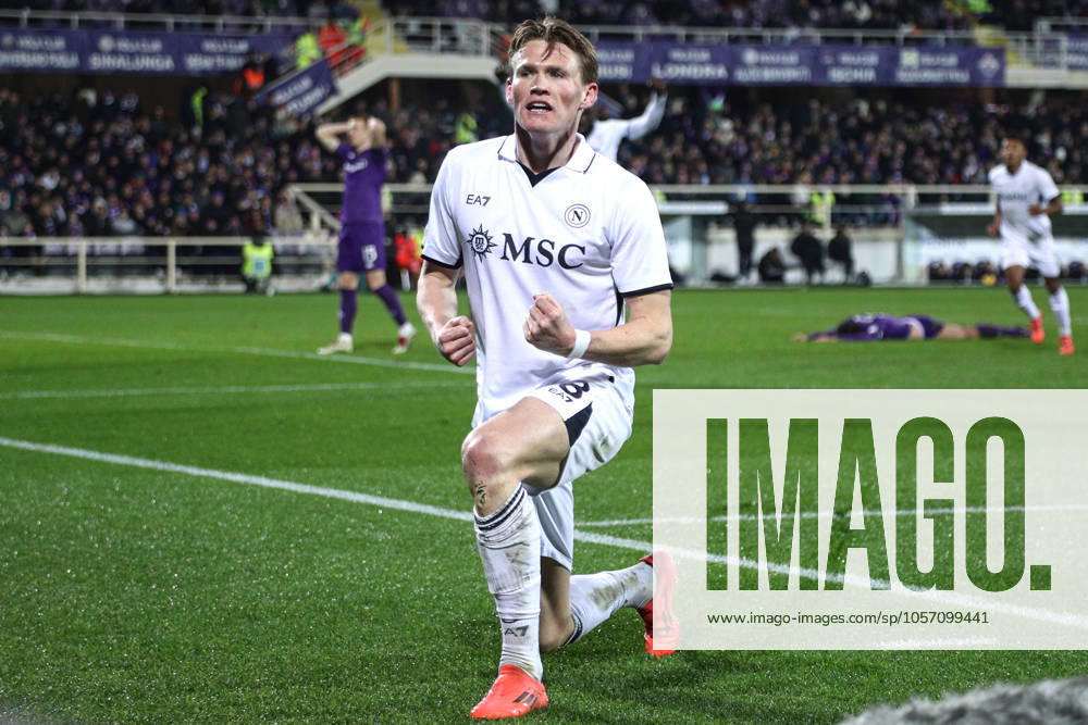 Firenze 04 01 2025 - campionato di calcio serie A Fiorentina-Napoli foto Image nella foto: esultanza gol Scott McTominay